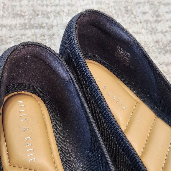 Kelly & Katie Maurene point toe flat shoes black size 7 - Picture 9 of 10